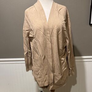 Lands' End Women's Tan Cardigan